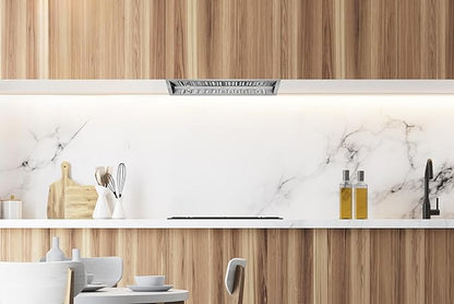 Hauslane Range Hood Insert 46 Inch Pro-Style - Stainless Steel Built-In Vent with 800 CFM Suction, Quiet Operation, LED Lights, 3-Speed Fan, 21" Deep, Ducted/Ductless Convertible for Insert Mount