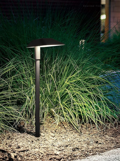 LEONLITE 12-Pack Anti-Glare Low Voltage Pathway Lights, 5W Wired LED Landscape Path Lights, Aluminum IP65 Outdoor Landscape Lighting for Walkway Yard, 5000K Daylight, ETL