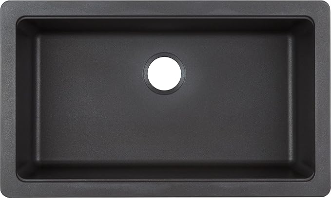 Signature Hardware 454480 Totten 33" Farmhouse Single Basin Granite Kitchen Sink