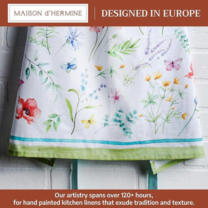 Maison d' Hermine 100% Cotton Apron for women with Pocket Kitchen Chef Apron for Men Cooking Mothers Day Gifts