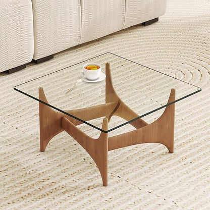 Tempered Glass Table Top, 20" Square Glass Table Top with Durable and Heat-Resistant, Clear Glass Tabel Tops Versatile for Dining Kitchen Coffee Office