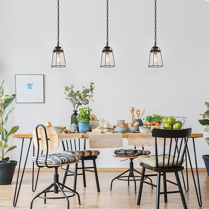 classy leaves Pendant Lights, Farmhouse Hanging Light Fixtures with Seeded Glass Shade, Brown Pendant Lighting Kitchen Island for Foyer, Hallway, Entryway