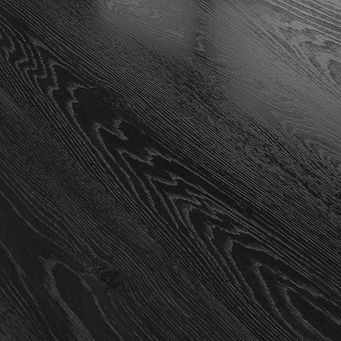 Mid - Century Modern Solid Wood Table with 4 Farmhouse Pcs Tapered Dining Table Legs for Kitchen Island, Bench - Natural Hardwood Replacement Legs (Black)
