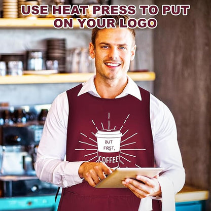 TFTAFAN Cobbler Apron Unisex Waterproof Apron with 2 Deep Pockets Art Smock for Painting Cleaning Artiest Apron work kitchen