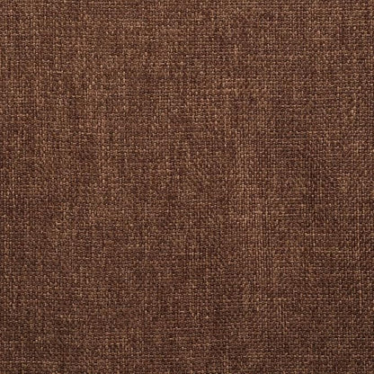 Modern Dining Chairs Set of 2 Brown Fabric Kitchen Chairs with Armrests Metal Frame Ergonomic Design for Dining Room, Kitchen, Farmhouse