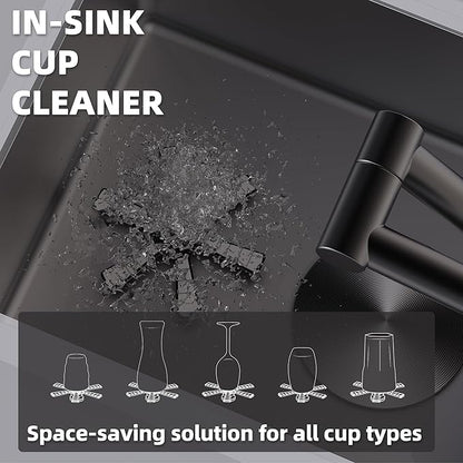 TORVA RV Sink, 12 x 17 Inch Undermount Bar Sink Premium Stainless Steel RV Kitchen Sink Cup Rinser - 7 Inch Deep Basin Single Bowl Sink, Grey