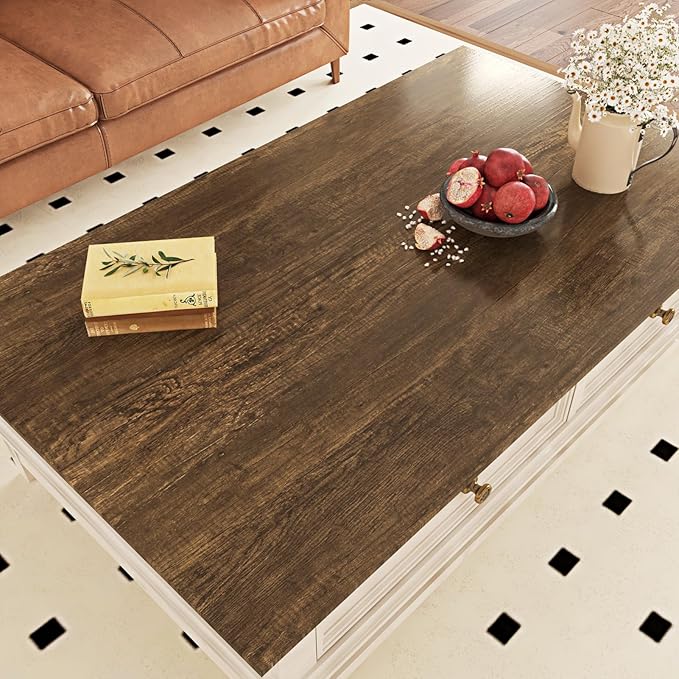 WESTICK Wood Contact Paper Peel and Stick Wallpaper Wood Vinyl Wrap Distressed Wood Grain Contact Paper for Countertops Waterproof Wood Wall Paper for Kitchen Cabinets Desk Shelf Liner 78 x 15.8 in