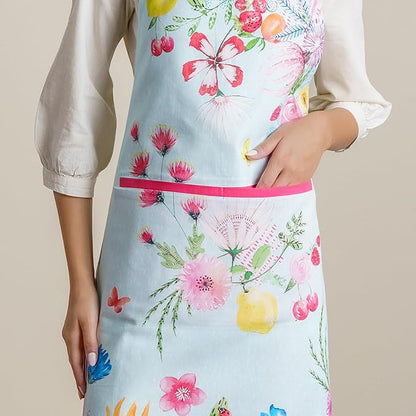 Maison d' Hermine 100% Cotton Apron for women with Pocket Kitchen Chef Apron for Men Cooking Mothers Day Gifts
