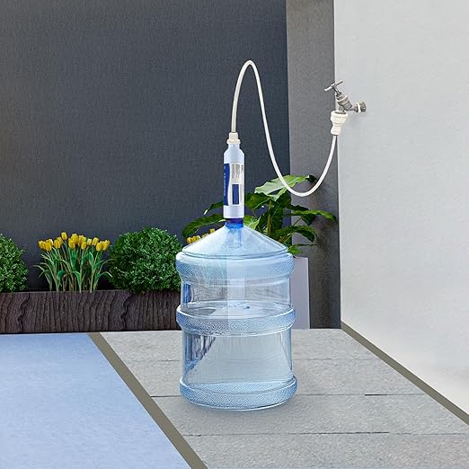 EZ Jug Water Filtration System – Certified by IAPMO R&T to NSF 53 Standards | Filter & Fill 5-Gallon Jugs from Any Garden Hose Faucet | Outdoor Faucet Compatible | Reduces Chlorine, Lead, Cysts & VOCs
