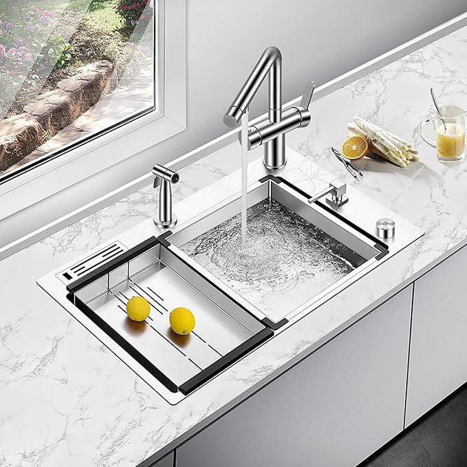 practicalWs Marble Wallpaper Granite Gray/White Paper Roll 23.6" x 196" Kitchen Countertop Cabinet Furniture is Renovated Thick PVC