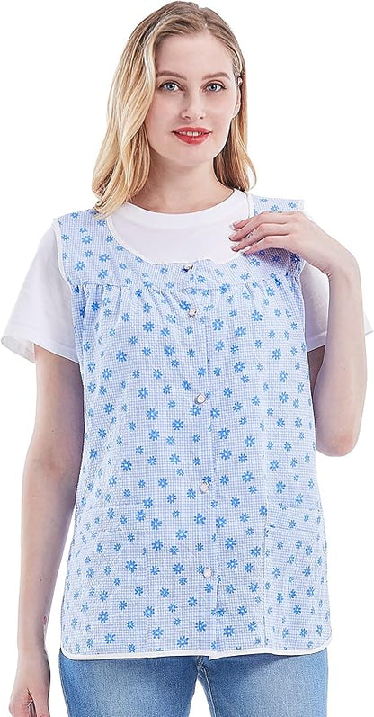 Nanxson Cobbler Aprons for Women with Pockets Smock Apron with Buttons for Cooking Chef Kitchen CF3152