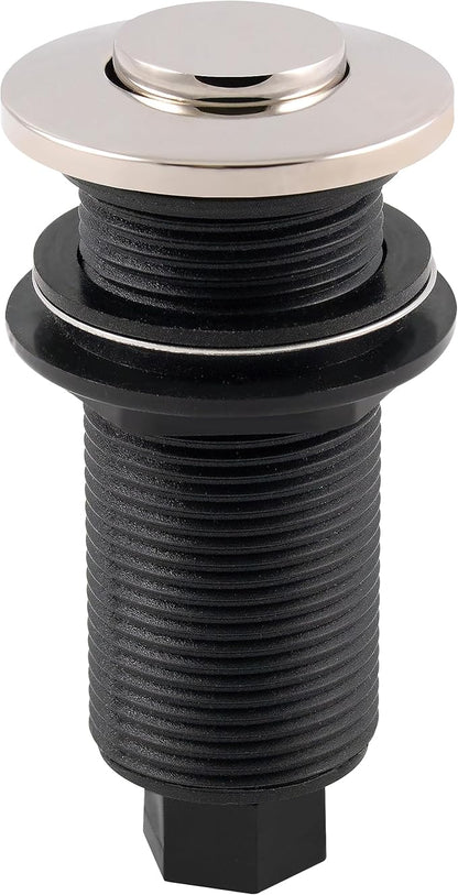 Westbrass ASB-B3-05 Sink Top Waste Disposal Replacement Air Switch Trim Only, Flush Button, Polished Nickel
