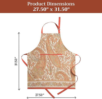 Maison d' Hermine 100% Cotton Apron for women with Pocket Kitchen Chef Apron for Men Cooking Mothers Day Gifts