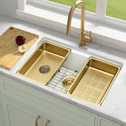 White Undermount Kitchen Sink 28 X 18 inch,Granite Composite Kitchen Sink Undermount/Drop In,Large Single Bowl Workstation Kitchen Sinks (White, 28" X 18")