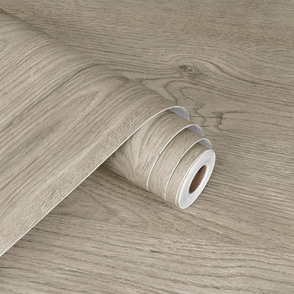 WESTICK Light Wood Contact Paper Brown Wood Grain Wallpaper Peel and Stick Countertops Waterproof Wood Countertop Contact Paper for Kitchen Island Table Cabinets Dresser Desk Shelf Liner 15.8" x 78"