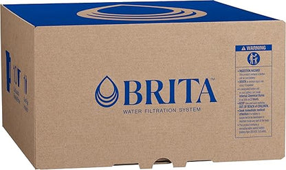 Brita Large 10-Cup Water Filter Pitcher with BritaPlus Filter, WQA NSF/ANSI Certified, Reduces 2X Contaminants vs. Standard, Removes Chlorine Taste & Odor, Reduces Zinc Copper Mercury & More, Clear