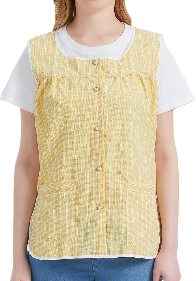 Nanxson Cobbler Aprons for Women with Pockets Smock Apron with Buttons for Cooking Chef Kitchen CF3152