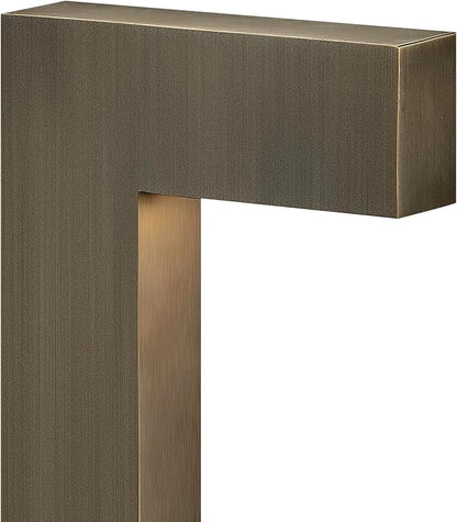 Hinkley Atlantis 15014MZ-LL Small LED Low Voltage Landscape Pathway Light, 12v, Dimmable, Solid Brass, Matte Bronze