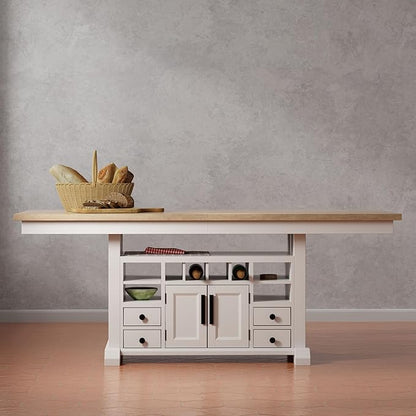 Parker House Americana Modern Dining 72 in. Island Counter-Height Extendable Dining Table