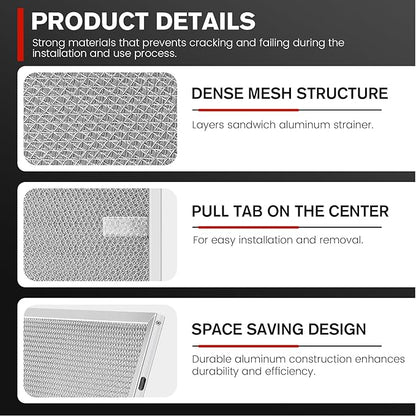 𝟮𝟬𝟮𝟲 𝙐𝙥𝙜𝙧𝙖𝙙𝙚𝙙 BPS1FA36 Aluminum Range Hood Filter by puxyblue 11-3/4" X 17-1/4" X 3/8" Replace WB02X10706 S99010300 AP5613213 Fit for Broan QS1 Series NuTone WS1 Series Kenmore 233 Series