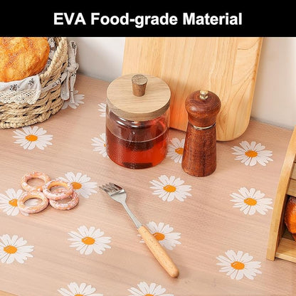 Cooyes Shelf Liner – Premium Non-Adhesive Cabinet & Drawer Liner for Kitchen – Waterproof Shelf Paper with Modern Pattern – Durable EVA Cabinet Mat – Easy to Cut （24" W x 240" L）