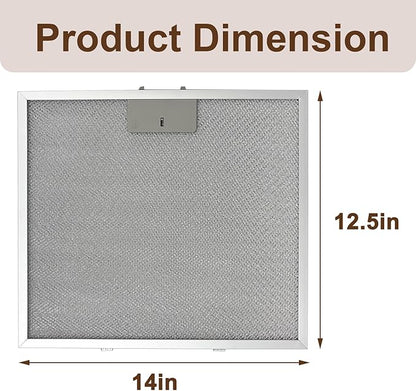 3 PCS 5MU36 Aluminum Mesh Replacement Filter Compatible with COSMO COS-5MU36 36 in. Delta Collection Ducted Under Cabinet Range Hood