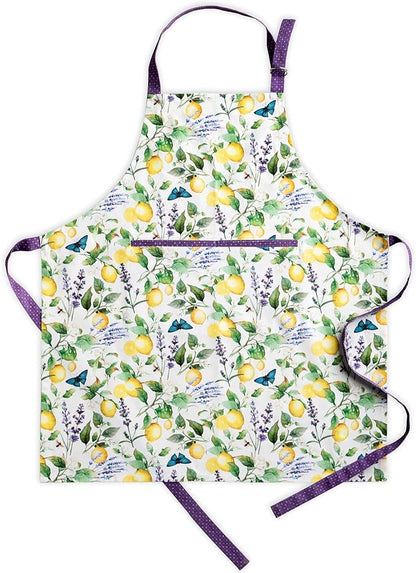 Maison d' Hermine 100% Cotton Apron for women with Pocket Kitchen Chef Apron for Men Cooking Mothers Day Gifts
