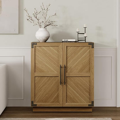 SICOTAS 92" Sideboard Buffet Cabinet with Storage – Extra Wide Farmhouse Credenza with Doors & Adjustable Shelves for Living Room, Entryway