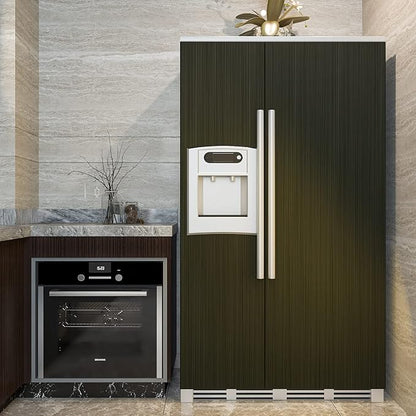 CRE8TIVE Bronze Black Brushed Stainless Steel Contact Paper 24"x354" Heat Resistant Metallic Wallpaper Peel and Stick Oil Proof Rust Resistant Self Adhesive Roll for Kitchen Appliances Stove Cabinets