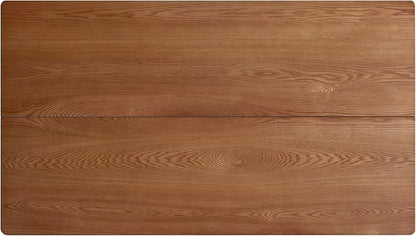 63" Scratch-Resistant Island Tables, Rustic Dining Table with Pedestal Base, Mid Century Dining Table for Kitchens & Apartments, Natural