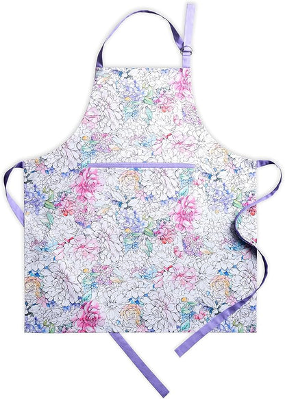 Maison d' Hermine 100% Cotton Apron for women with Pocket Kitchen Chef Apron for Men Cooking Mothers Day Gifts