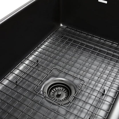 SinkSense Wren 27" x 15" Kitchen Sink Bottom Grid, Matte Black