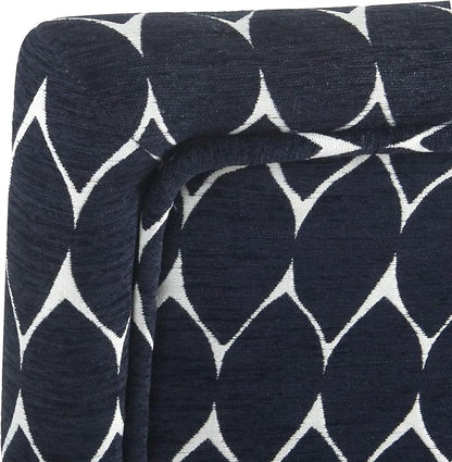 HomePop Upholstered Counter Height Barstool, 29-inch, Textured Navy