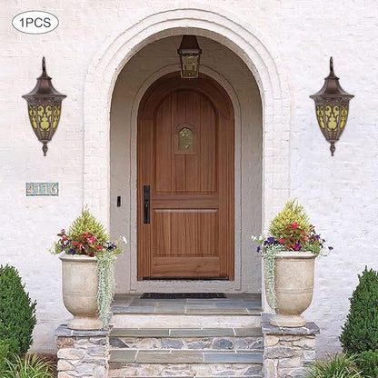 Outdoor Wall Light Fixtures, IP55 Waterproof Outside Wall Lantern Retro Exterior Wall Sconces Vintage Wall-Mounted Lights for Garage House Porch Doorway, E26 w/o Bulb
