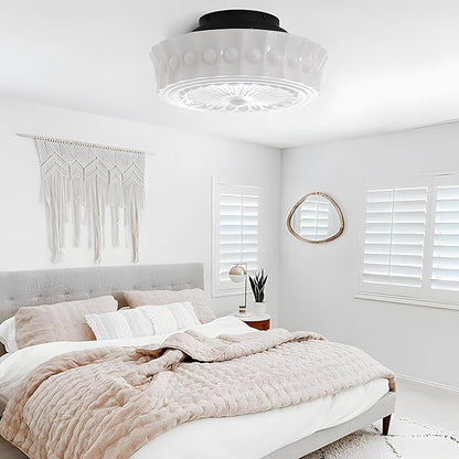 Bofea-Milk White Glass Semi Flush Mount Ceiling Light Fixture Creative Sunflower Ceiling Lamp Vintage Schoolhouse Light Fixture Mid Century Modern Flush Mount Lights for Bedroom,Hallway,Kitchen.