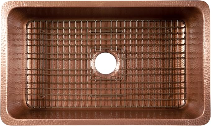 SinkSense Wren 27" x 15" Kitchen Sink Bottom Grid, Antique Brown