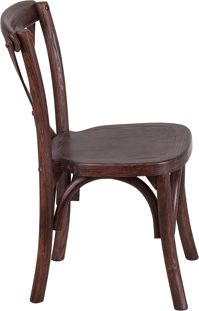 Flash Furniture 2 Pk. HERCULES Series Kids Mahogany Cross Back Chair