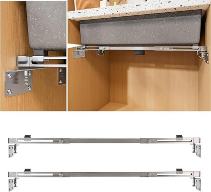 CPT-4pro Upgrade Undermount Sink Brackets Stainless Steel Adjustable Supports with 4 Anti-bulging Kit for Heavy Duty Undermount Kitchen Sink (20"-31.5"(51-80cm))