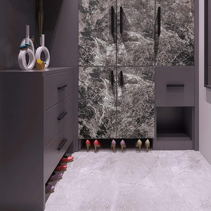 Livelynine 197 x 24 Inch Wide Dark Marble Wallpaper Peel and Stick Countertops Waterproof Contact Paper for Countertops Desk Table Kitchen Counter Top Covers Countertop Wrap,Home Renovation Items