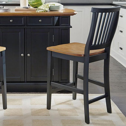 Homestyles Americana Black Counter Stool