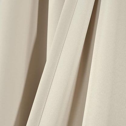 Lush Decor Allison Ruffle Light Filtering Window Curtain Panels Pair 40" W x 63" L Neutral - Coquette Curtains for Bedroom - Drapes - Ruffle Curtains Kids