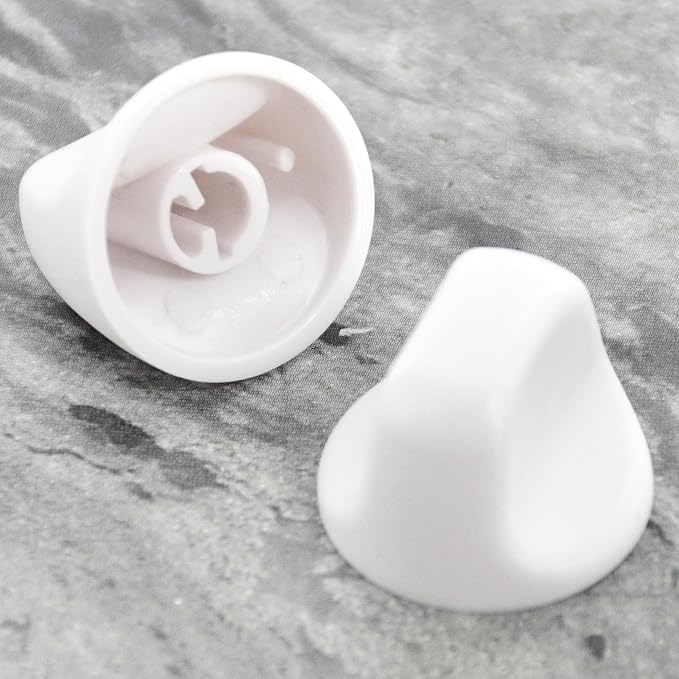 S600349 Range Hood Knob S99360233 Fan Knob Replacement Parts for Kitchen Appliances Stove Fan and Light Replacement White 2PCS