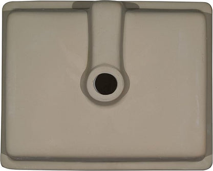 MSI 19.75” (L) x 15.75” (W) x 7.125” (H) Flat Rectangle Porcelain Ceramic Undermount Bathroom Vanity Vessel Sink, White