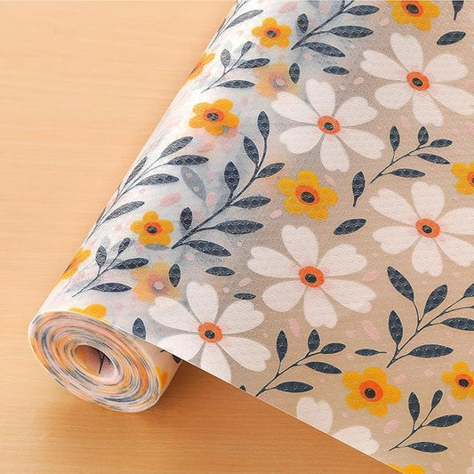 Cooyes Shelf Liner – Premium Non-Adhesive Cabinet & Drawer Liner for Kitchen – Waterproof Shelf Paper with Modern Pattern – Durable EVA Cabinet Mat – Easy to Cut （24" W x 120" L）