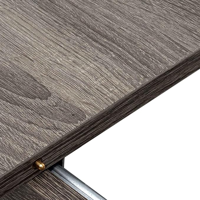 Extendable Dining Table for 6-10 Person, 106.3 in Wooden Dining Room Table, Modern Farmhouse Large Expandable Kitchens Table for Gatherings, Meeting, Dinner Office Dark Oak
