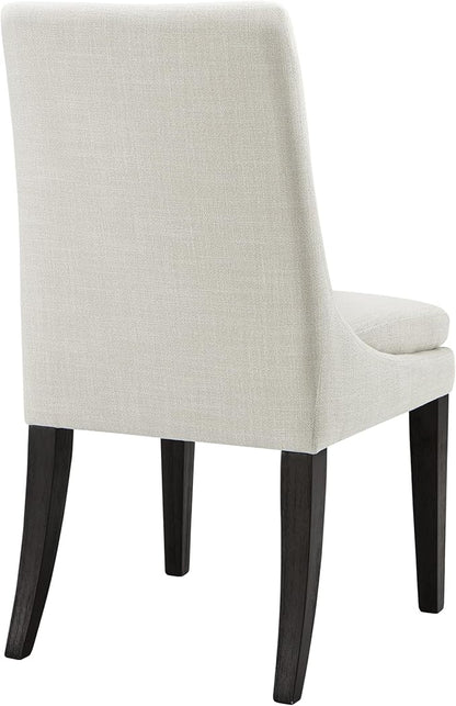 KISLOT Modern Dining Chair Set of 2 Upholstered Performance Fabric Mid Century Comfy Armlesschair for Kitchen Living Room,1 Box