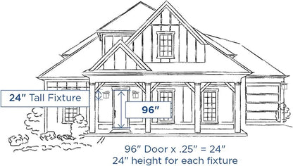 Progress Lighting Cedar Springs Collection 1-Light Farmhouse Outdoor Extra-Large Wall Lantern Light White