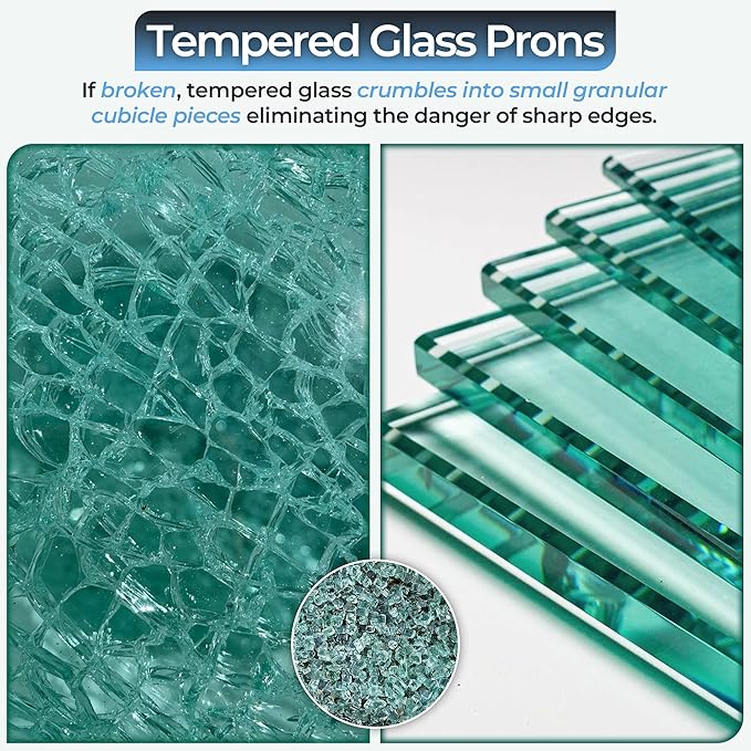 24x48" inch Oval Tempered Glass Table Top - 1/4 inch Thickness & Flat Polished Edge - Clear Surface & Scratch Resistant - Ideal for Dining Room, Kitchen, Side, Office, Patio & Round Coffee Tables