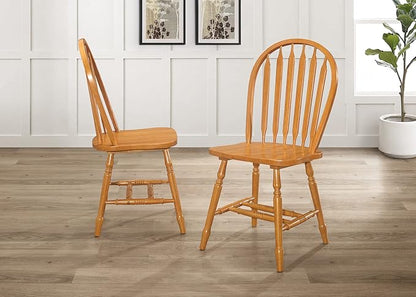 Sunset Trading Oak Selections Dining Chair, Light Finish 19.5D x 20W x 38H in