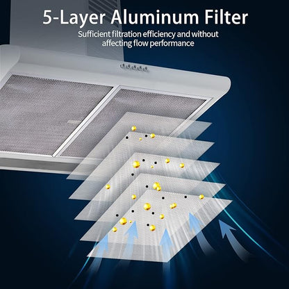 BPS1FA30 Range Hood Filter Replacement for 30-Inch Broan Nutone QS1 WS1, Allure Grease Filter, Replaces 99010299,S99010305,AP3378953 Range Hood Filters 11-3/4" X 14-1/4" X 3/8" Aluminum (4 Pack)